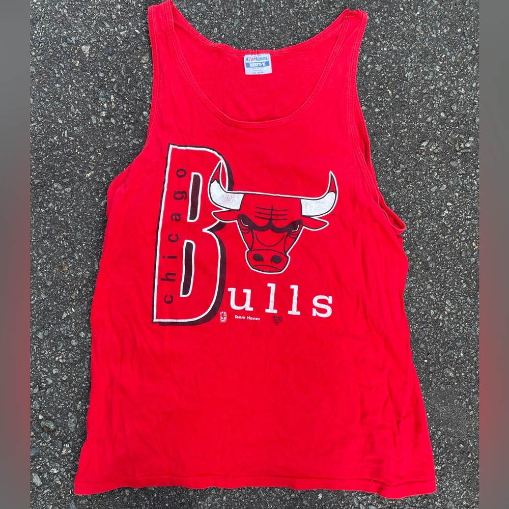 Hanes Red Graphic Tank Top vintage 90s men’s XL